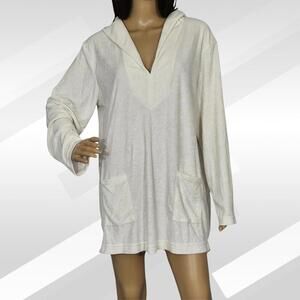 2/$30 Andie Coconut Terry Hoodie Dress Size S – Cozy & Casual Style